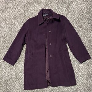 Purple Wool Coat